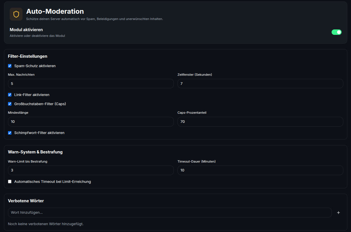 Auto-Moderation